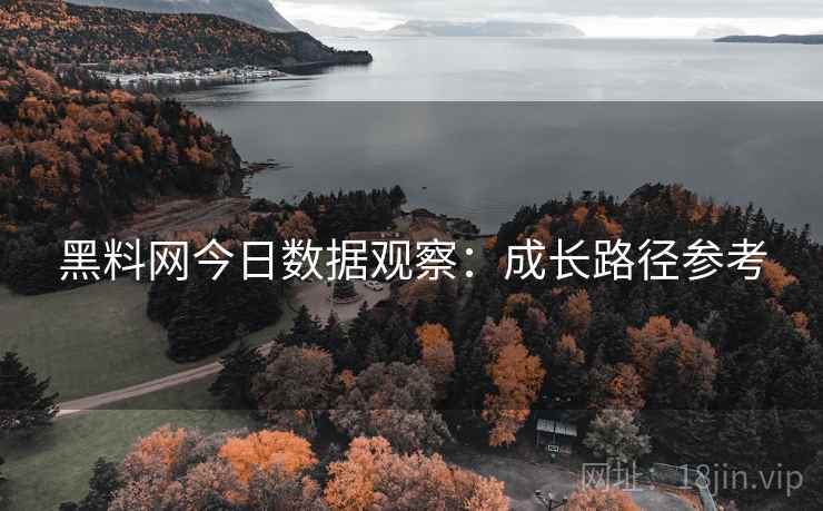 黑料网今日数据观察：成长路径参考