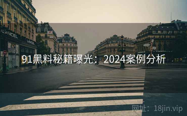 91黑料秘籍曝光：2024案例分析
