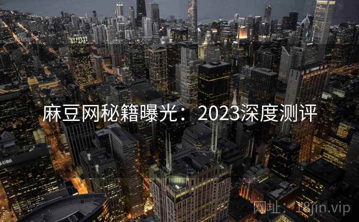 麻豆网秘籍曝光：2023深度测评