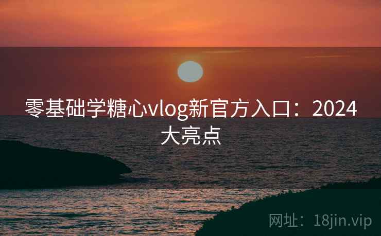 零基础学糖心vlog新官方入口：2024大亮点