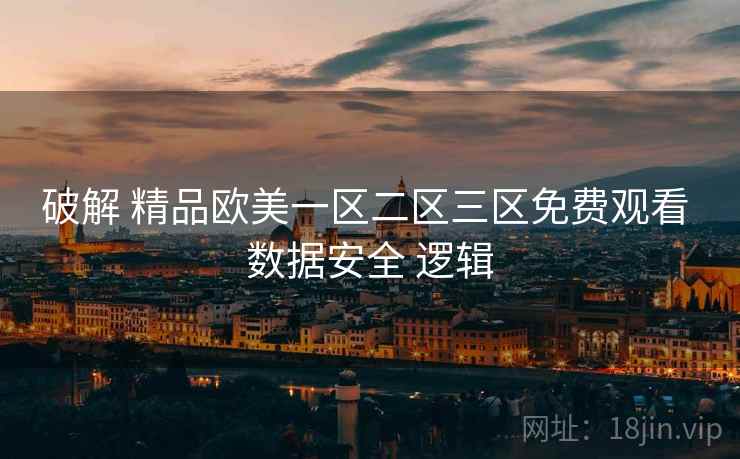 破解 精品欧美一区二区三区免费观看 数据安全 逻辑