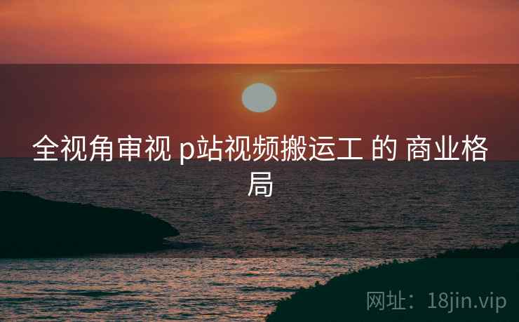 全视角审视 p站视频搬运工 的 商业格局